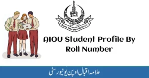 AIOU Student Profile By Roll Number